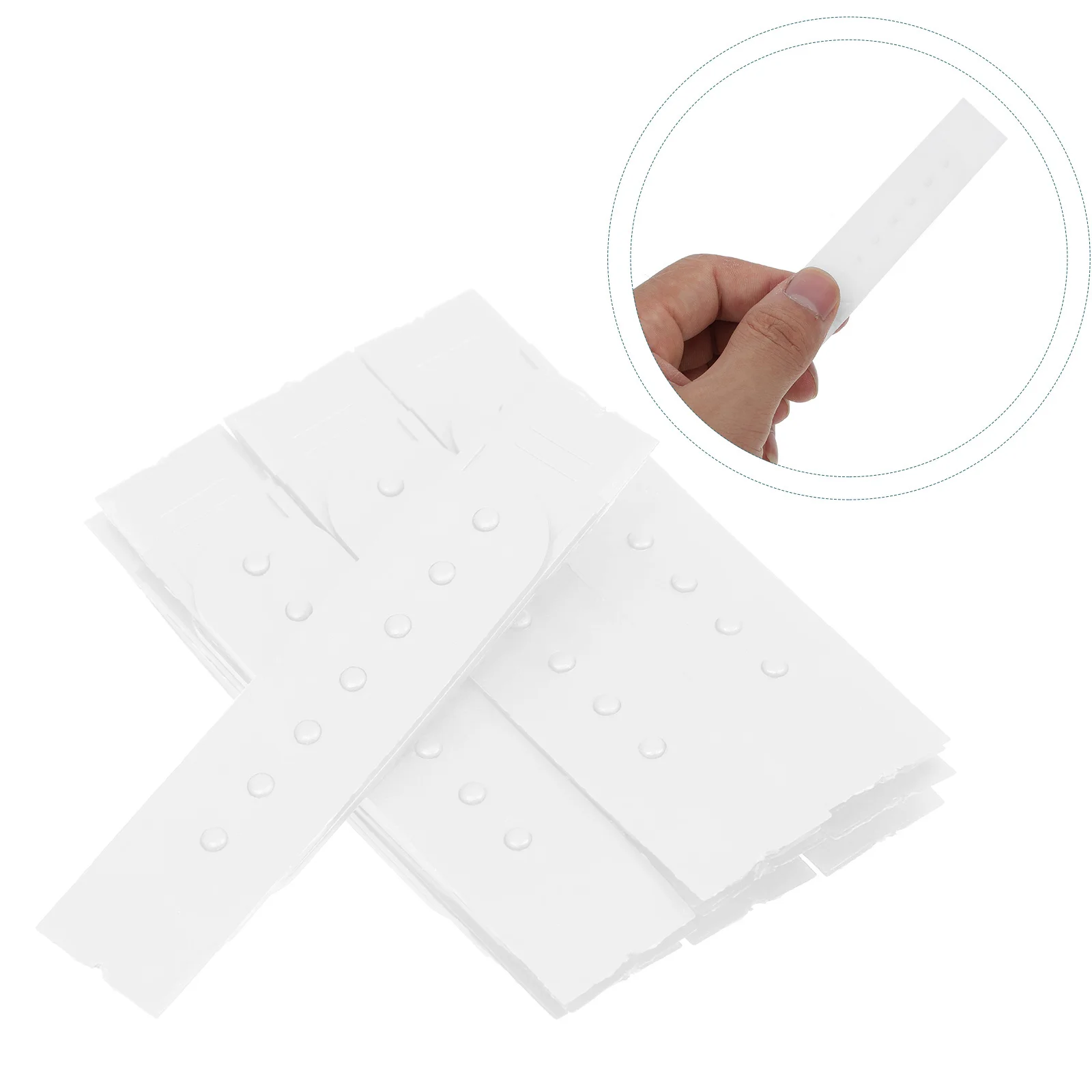 

12Pcs White Plastic Adjustable Snapback Strap 7 Hole Buckle Replacement for Baseball Cap Repair and Secure Fit