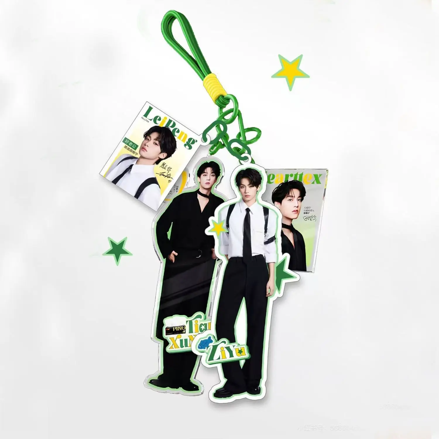 Inverse Love New Ray-Ban gantungan kunci tas sekolah akrilik buatan sendiri, liontin tas, dekorasi, koleksi, hadiah untuk teman