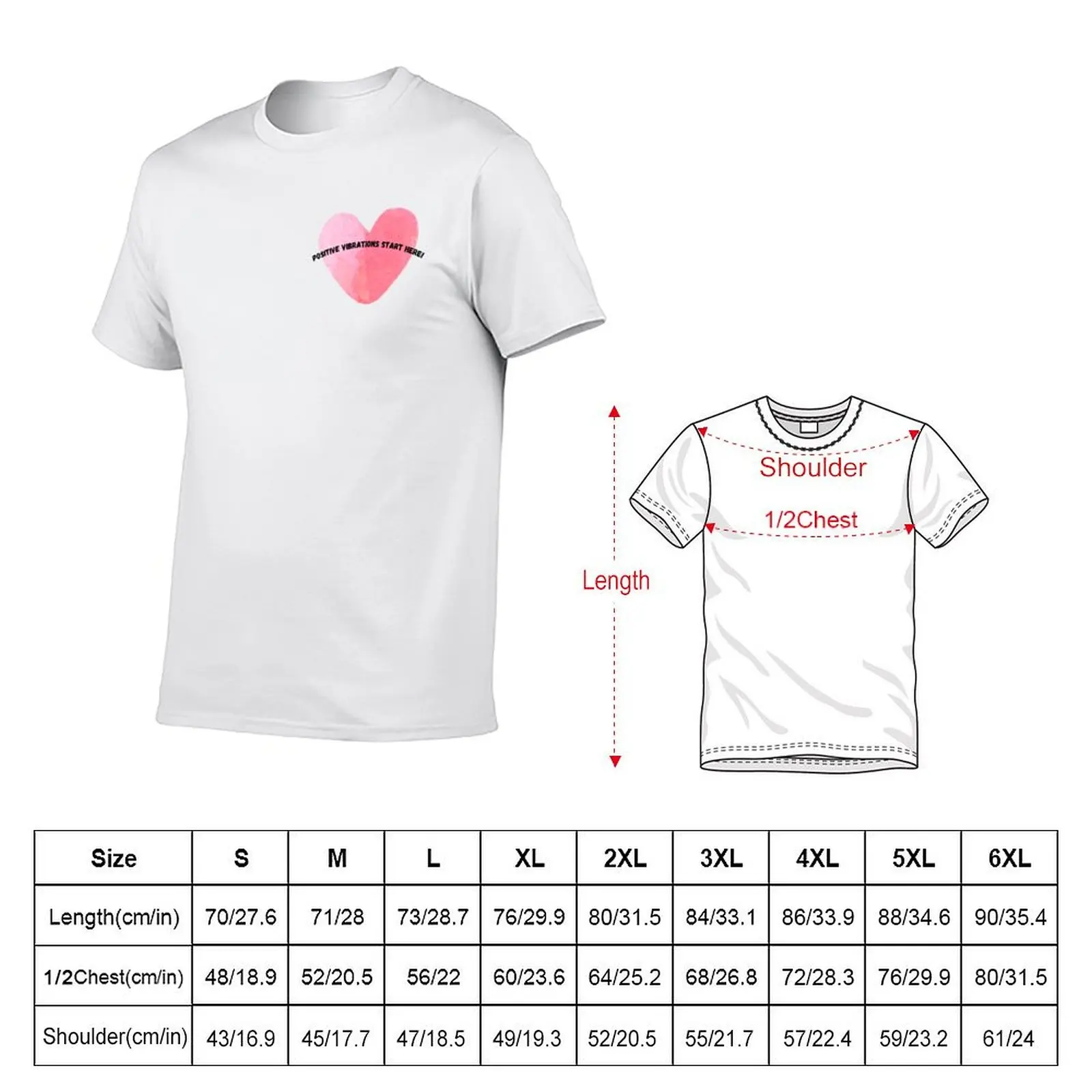 Positive Vibrations Start Here T-Shirt graphic shirts hippie clothes luxury clothes men