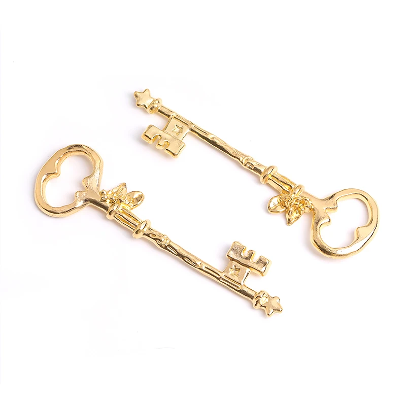 Vintage 6 pcs key charms metal tiny flower Pendants fit DIY bracelet necklace charms Jewelry Making gift