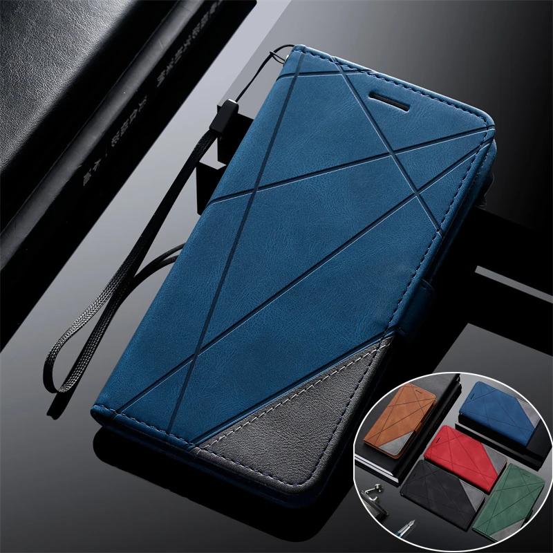 For Samsung Galaxy A13 SM-A137 Case Leather Capa on Galaxy A13 A 13 5G SM-A135F Case Stitched Skin Feeling Magnetic Wallet Cover