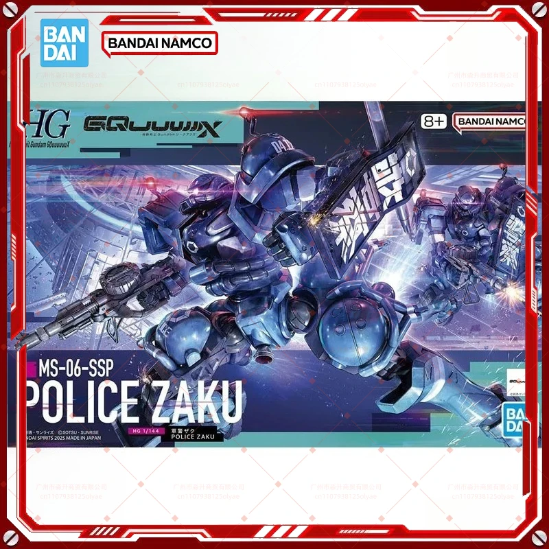 

В наличии: Оригинальный сборный набор Bandai Gundam Model Kit HG 1/144 MS-06-SSP Police Zaku. Коллекционная модель-фигурка для сборки, игрушка, подарок.