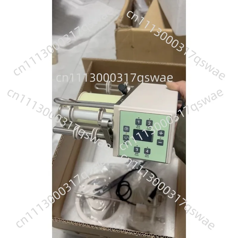 Computer four-stage upper belt feeding device, suitable for garment factories, luggage, etc.