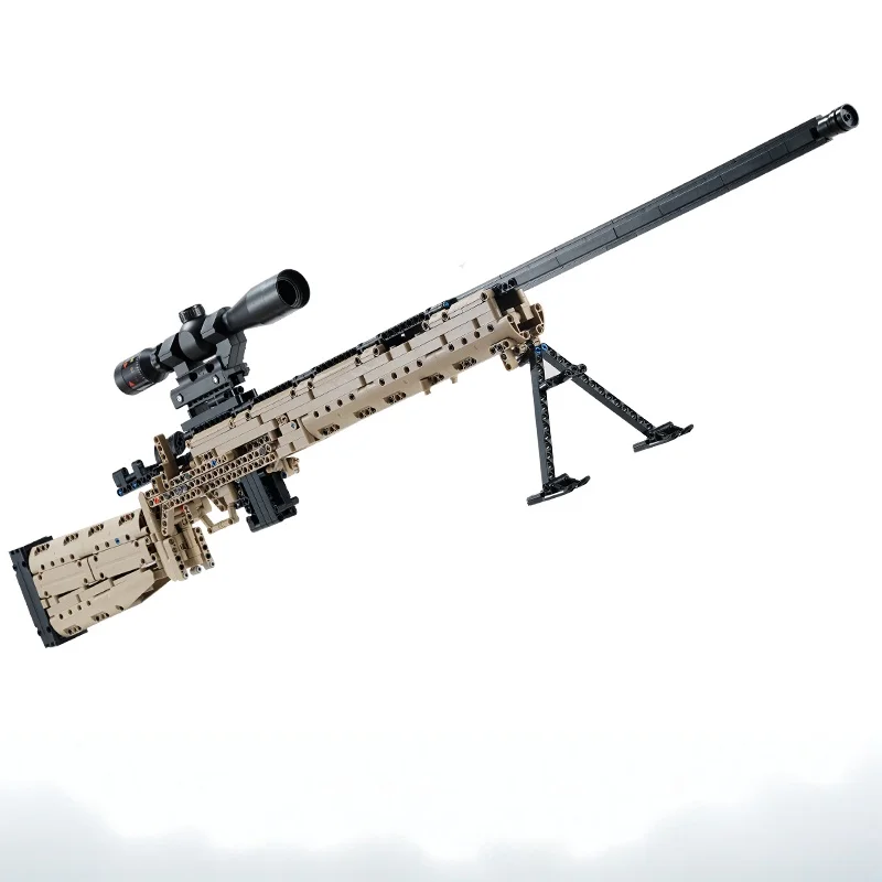 

Креативный конструктор-модель снайперской винтовки M24, уникальное удовольствие от сборки из блоков, материал ABS, увлекательная сборка, подарок на день рождения/Рождество/Хэллоуин/Пасху