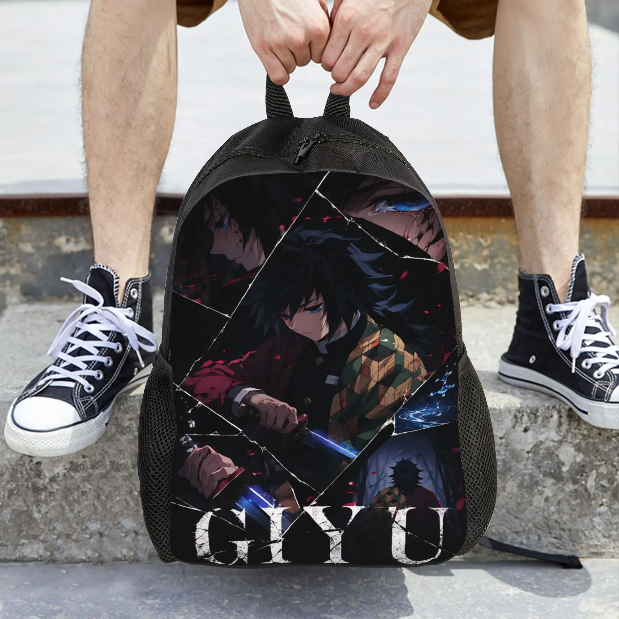 Fashion Halloween Demon Slayer Backpacks Its Bag  mochila Outdoor Sturdy Shoulder Rucksack