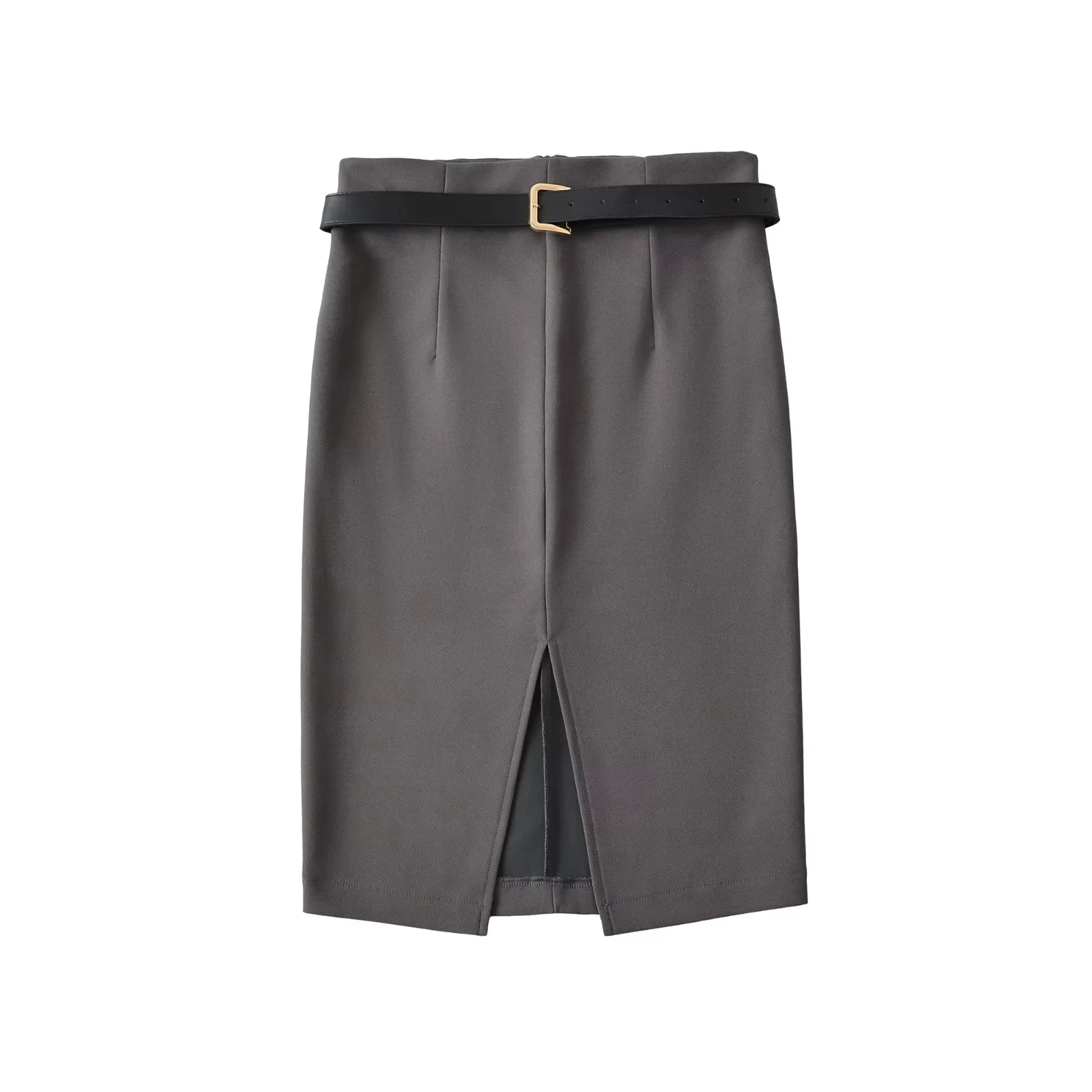 セクシーな純粋な欲望 f-length スカート ベルト付き ハイウエスト エラスティック ボディ-a ミッドレングス スーツ スレ レディース ファイオン 通勤