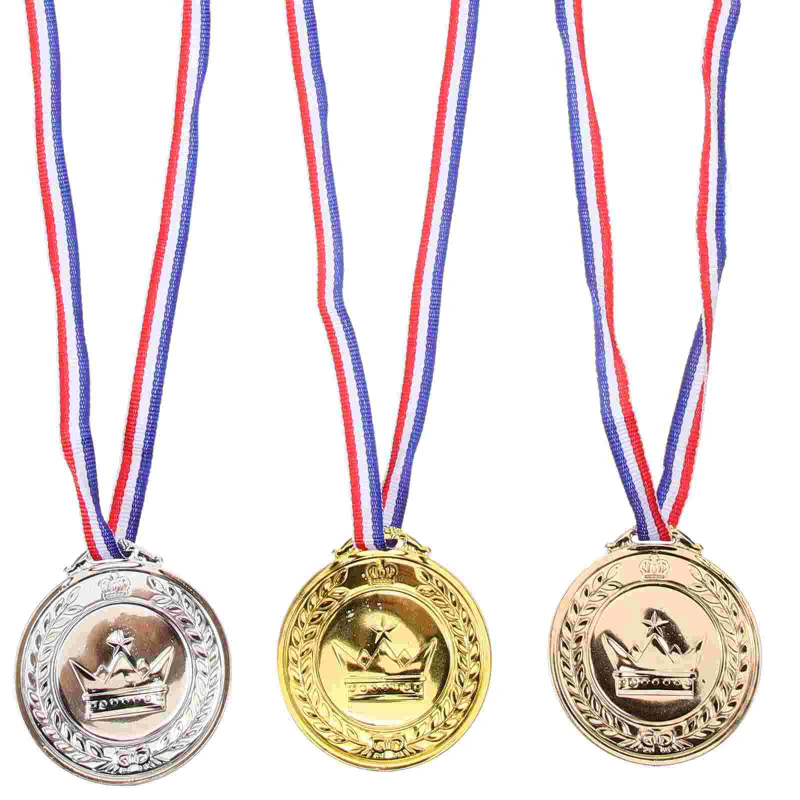 

3 Pcs Sports Medal Creative Medals Award Soccer for Decor Decorative Plastic Delicate Board