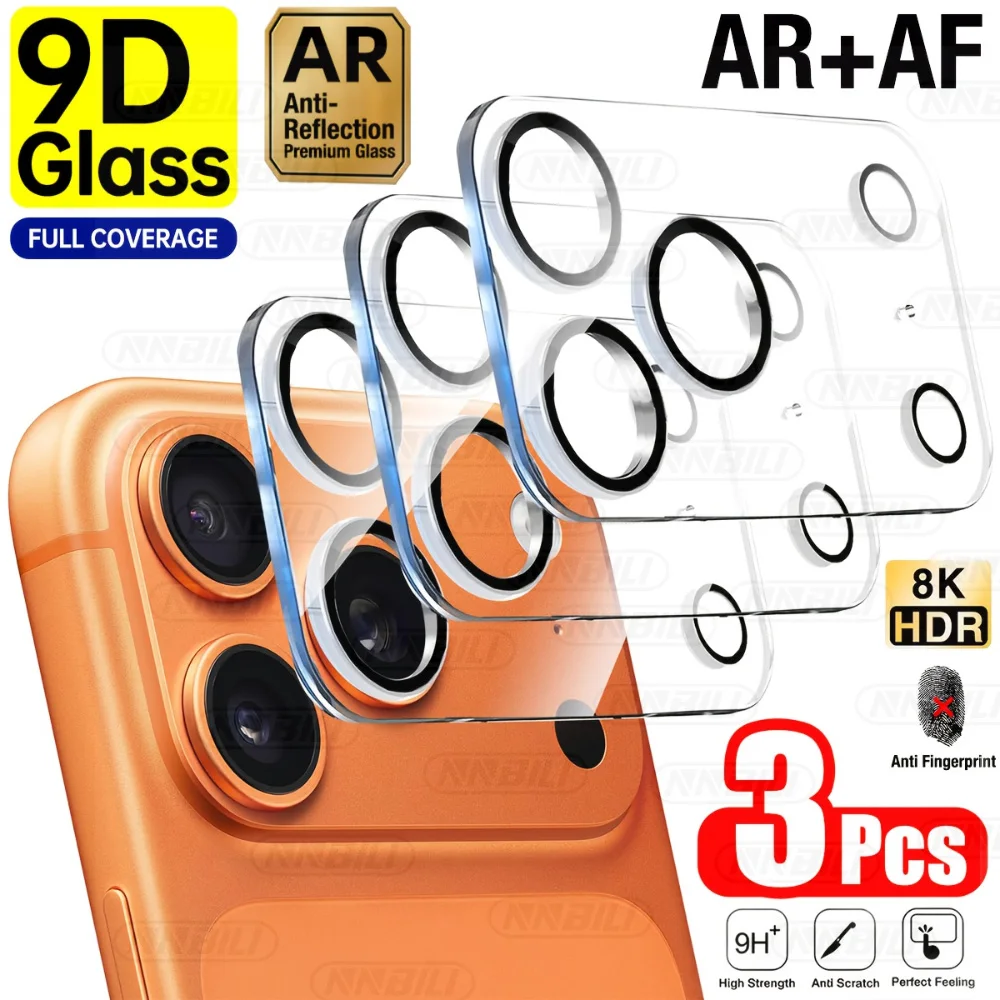 NNBILI 3er-Pack Vollständiger Rückkamera-Schutz für iPhone 17 Pro Max 17 16 15 14 13 12 11Pro Max 17Air Kameralinsen-Schutzglas