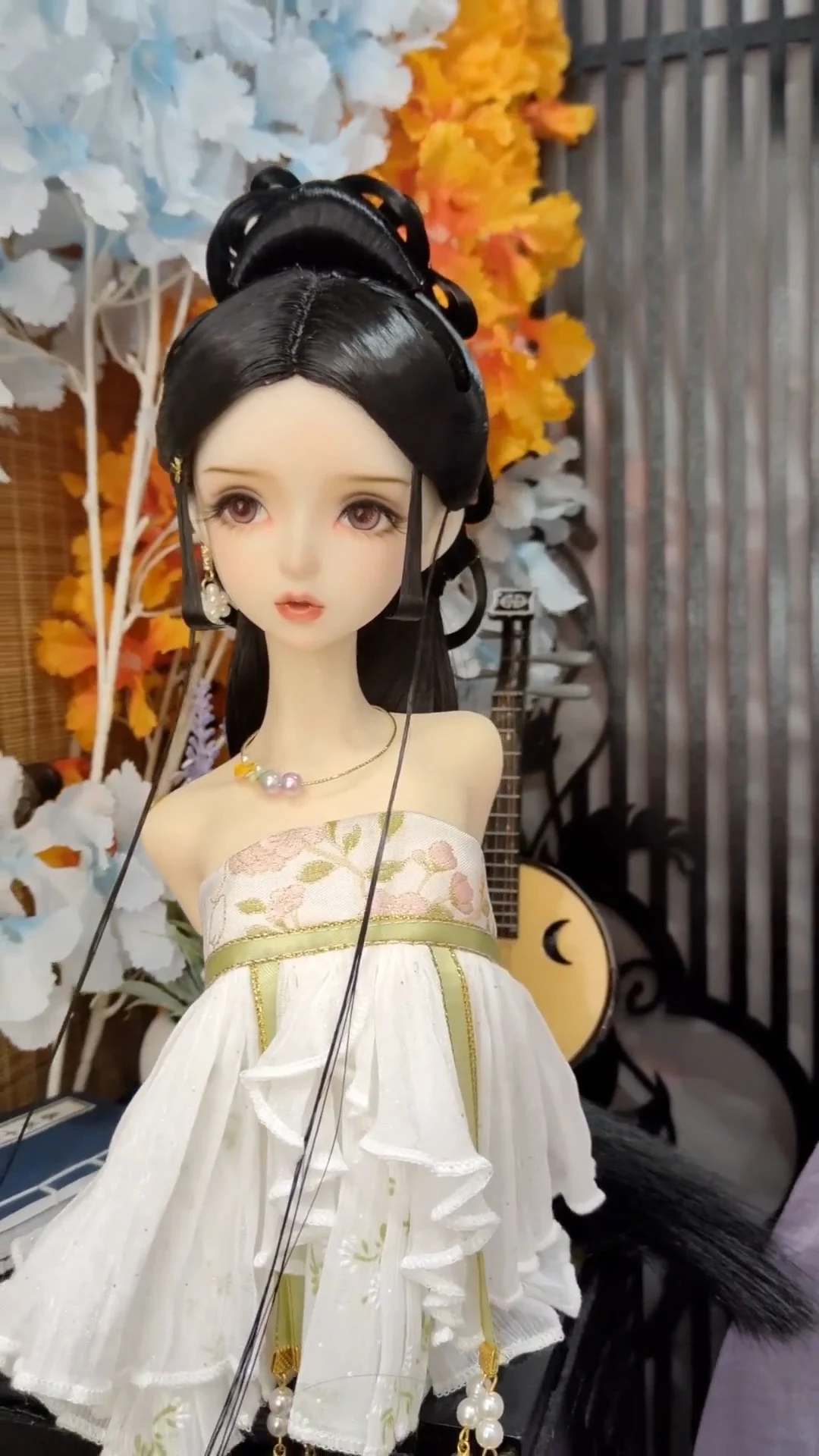 1/4 1/3スケールBJDドールウィッグ 中国古代衣装 漢服 ヴィンテージロングヘア フェアリーウィッグ MSD SD13ガール用 SSDFアクセサリー A2086