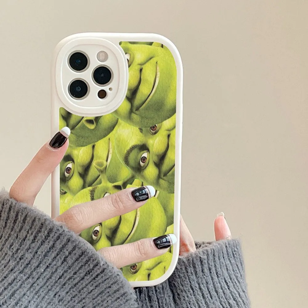 Cartoon Moive S-shreks Phone Case Hard Leather For IPhone 16 15 14 13 12 Mini 11 14 Pro Max Xs X Xr 7 8 Plus Fundas