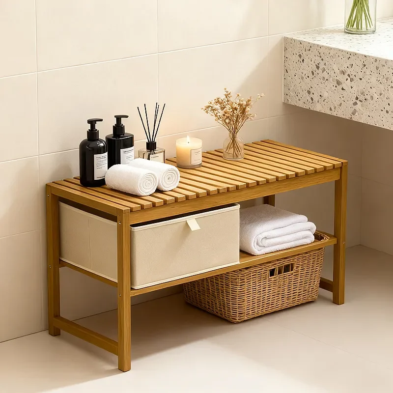 Shoe Changing Stool for Entryway Household Shoe Wearing Bench High End Home Decor Door Sitting Stool Shoe Cabinet Integrated