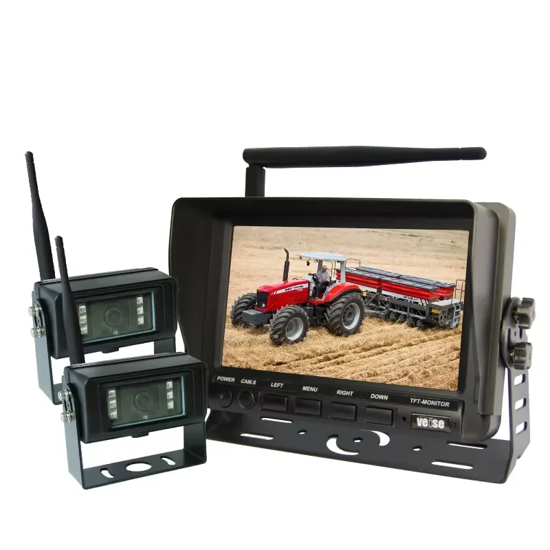 Wide Voltage Wireless Rearview System for PETERBILT,FREIGHTLINER,STERLING Trucks Agriculture Parts