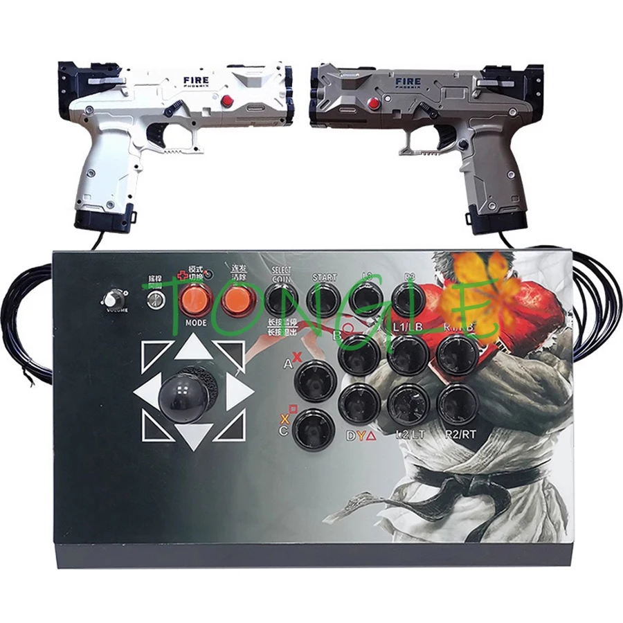 

Версия Light Gun Arcade Fighting Sitck, игровая консоль 2T Pandora 14191 в 1, контроллер PS2/ПК, USB-геймпад для 1–4 игроков
