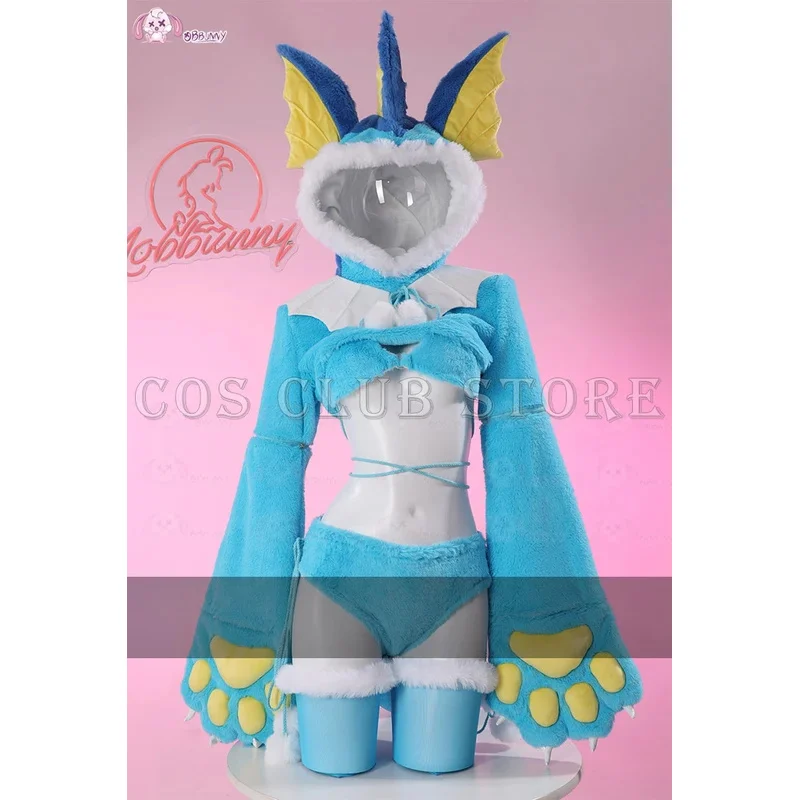 أنيمي فا بوريون أفخم منامة الجنية تأثيري حلي Kawaii التنين مقنعين ارتداءها للنساء مثير الفانيلا الذيل دعوى اكسسوارات