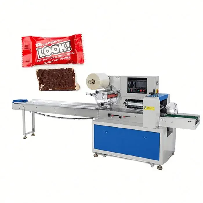 Mini Flow Pack Machine Thermo Heat Shrink Packing Flow Wrapping Machine Horizontal Back Seal Side Packing Machine