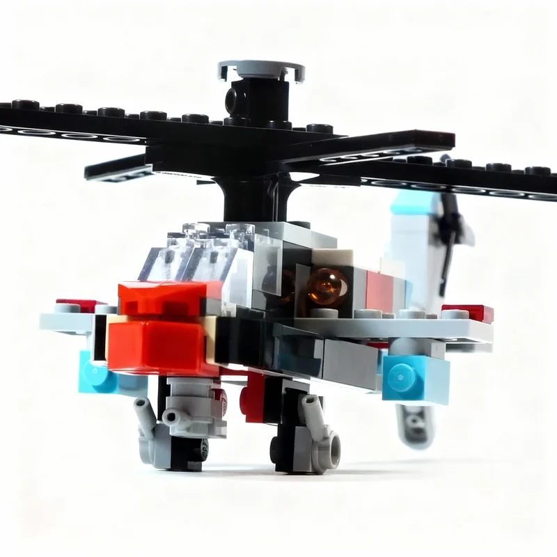 138pcs MOC AH64D Apache Longbow Creator Creator 3-in-1 Model Building Blocks Christmas Gift Construction Toys 3D Collection
