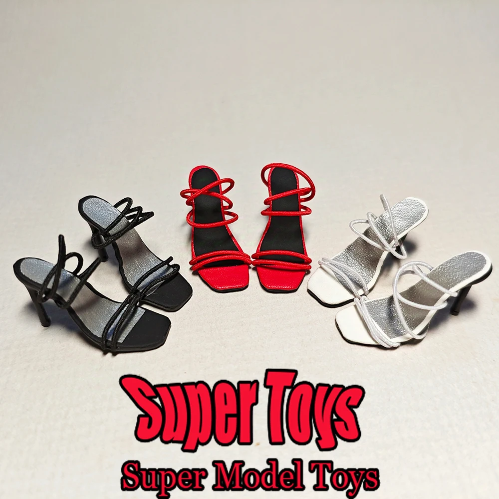 

3 Style 1/6 Scale Female Soldier Clothes Accessory Fashion Elastic Strap High Heels Sandals For 12-inches Action Figure Model