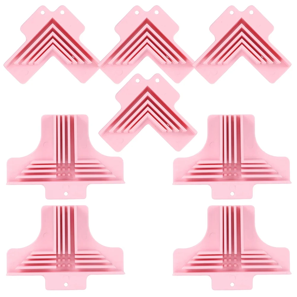 

B62B-Зажим для углового крепления бумажной коробки для коробки ДСП Разделитель в сборе Зажим для изготовления коробок Розовый