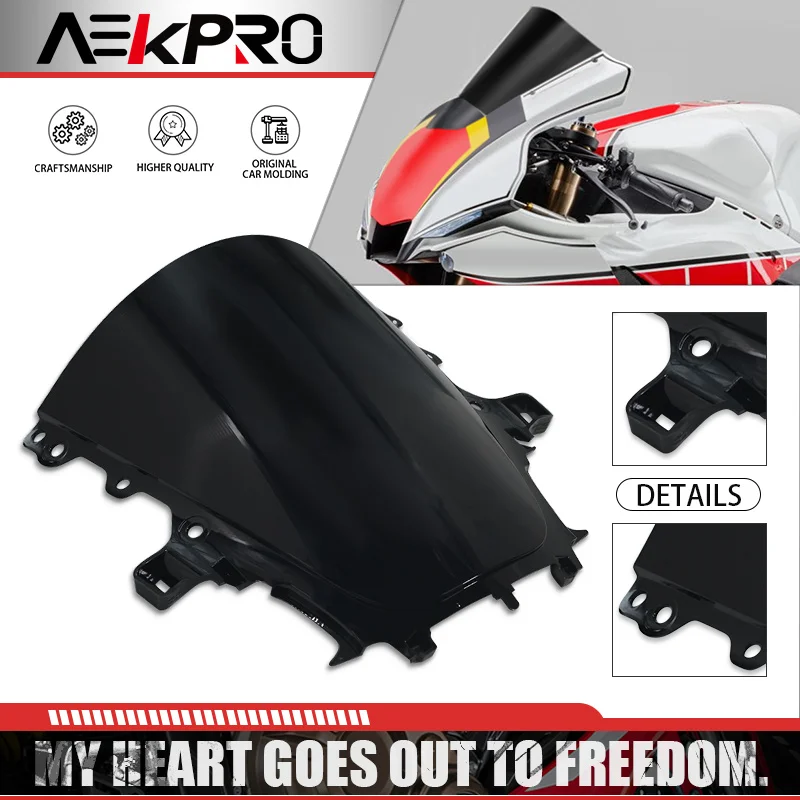 

NEW Sports Windshield For YZF R1 R1M YZFR1 20-2024 Motorcycle WindScreen Visor Viser Front Screen Wind Deflector Accessories r1