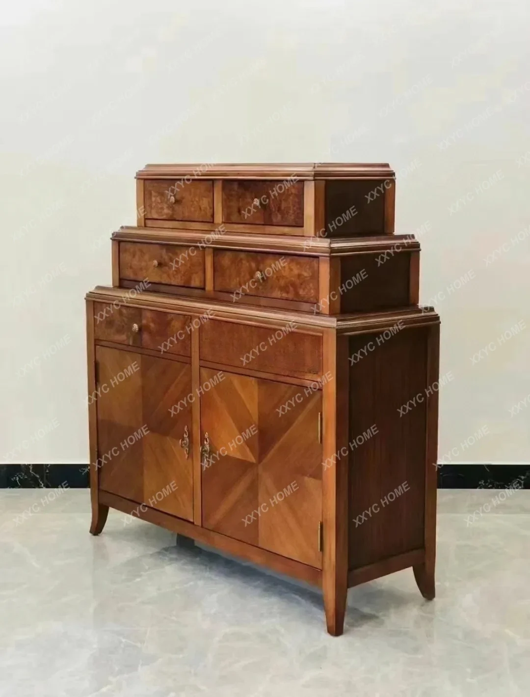 Classic American side cabinet storage chest
