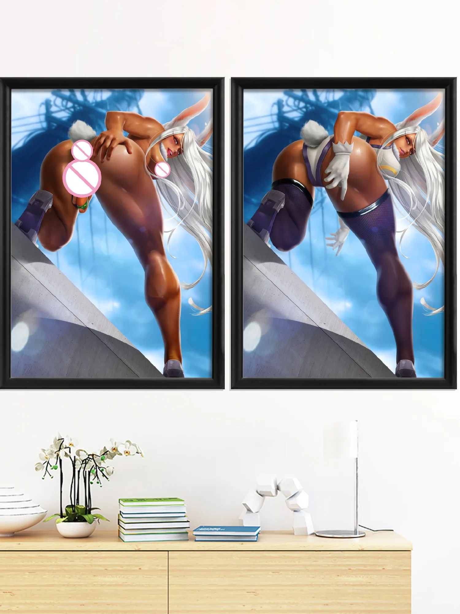 Miruko Saeko Busujima Anime Genshin Impact, Momo Yaoyorozu Game, Sexy Nude Girl Art Poster Decor