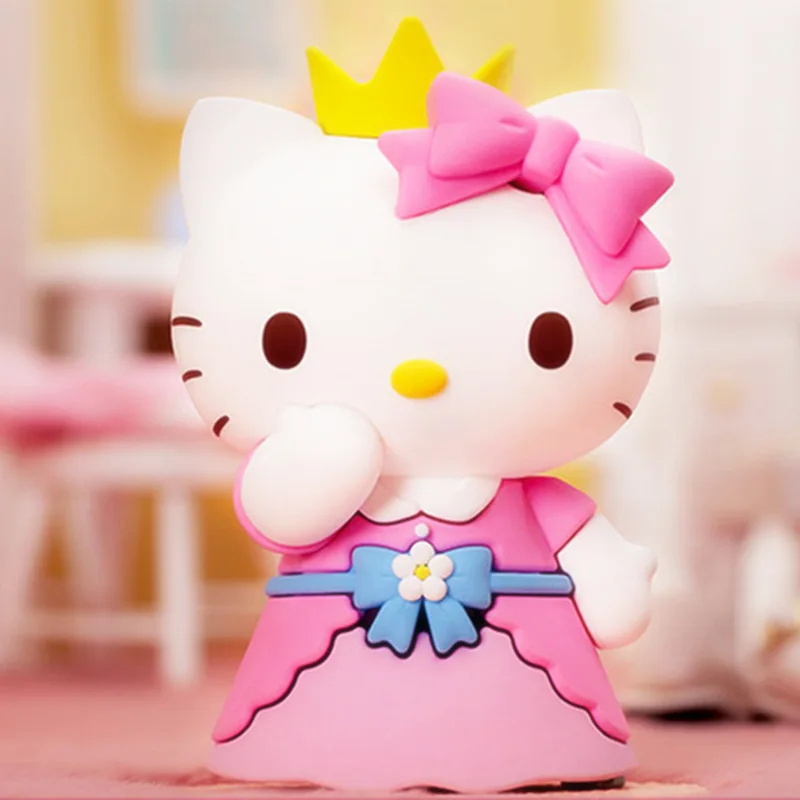 Sanrio Hello Kitty Animal Cat Cute Cartoon Joyful Moment Series Of Changing Clothes Blind Box Handicraft Ornaments Girl Gift