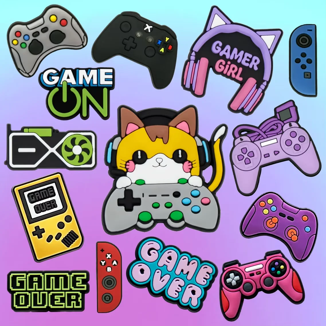 1-17-шт-крутые-игровые-подвески-для-обуви-джойстик-графический-процессор-игровой-контроллер-аксессуары-для-обуви-булавки-для-женщин-и-мужчин-пряжка-для-сабо-подарки