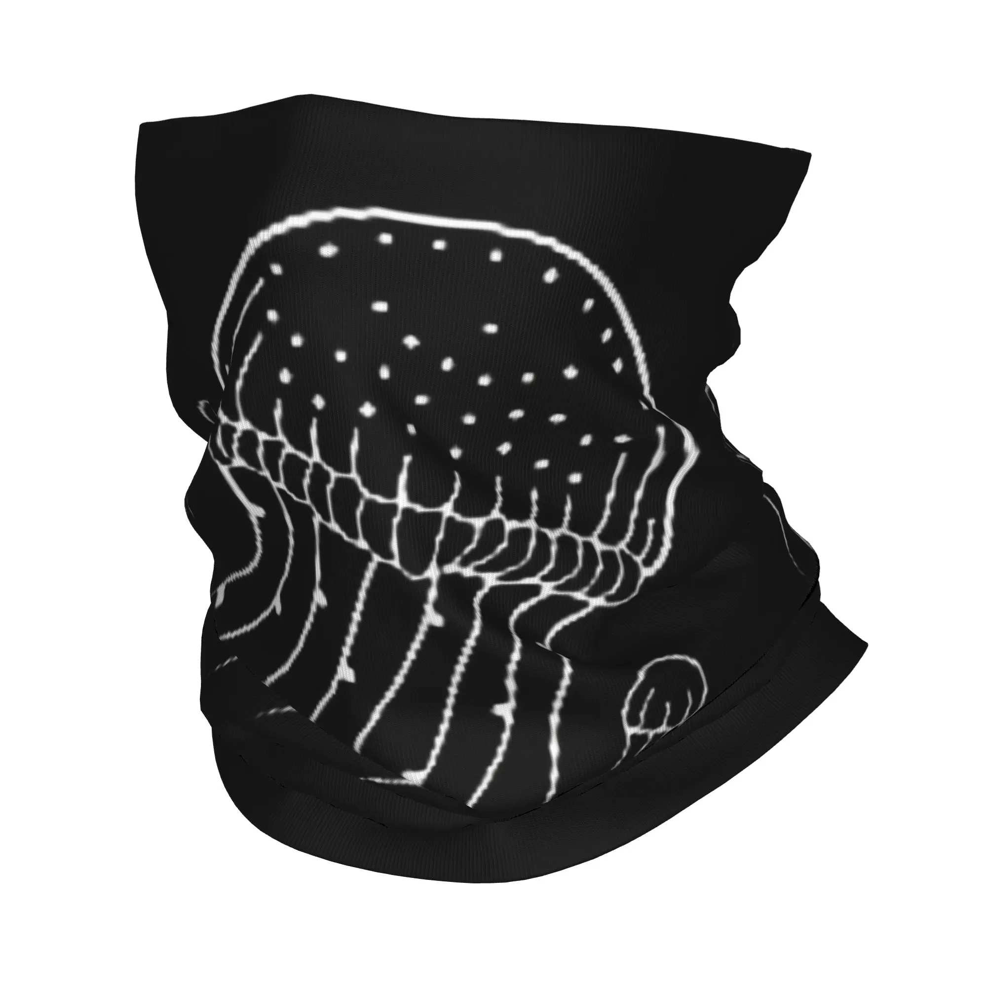 Ocean Life Aesthetic Jellyfish Bandana Neck Gaiter Balaclavas Magic Scarf Printed Waves Beach Headwear Hiking Men Women Adult