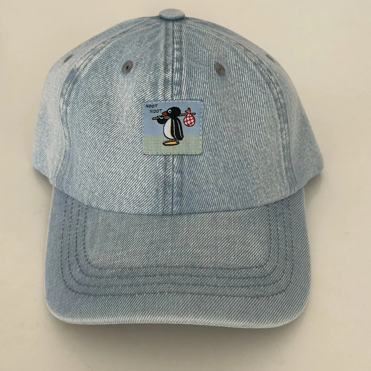 New Kawaii Pingu Penguin Denim Kids Girls Hat Duck Tongue Cap For Children