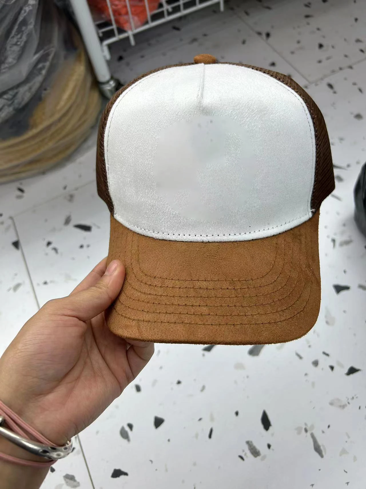 Unisex 5-Panel-Wildleder-Mesh-Baseballkappe für vier Jahreszeiten, für Männer und Frauen, leere Snapback-Kappen, Papa-Hüte, Outdoor-Sport, Sonne, Gorras – Detail 7
