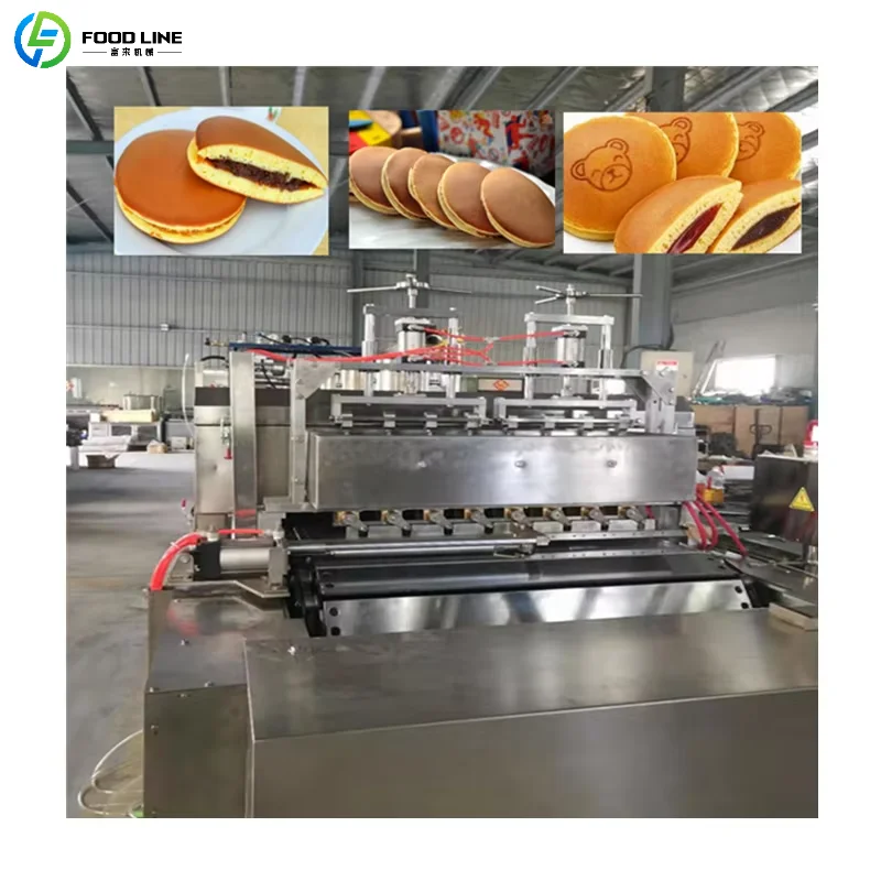 Customized Heavy Duty Dorayaki Pancake Making Machine Dorayaki Pancake Production Line Easy To Operate