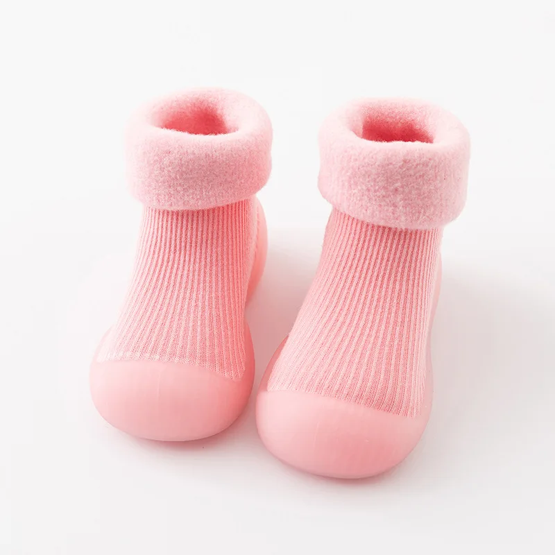 Baby Floor Socks Autumn and Winter Warm Thick Soft Rubber Non-slip Boys and Girls Indoor and Outdoor 0-2 Years Old Toddler Shoes