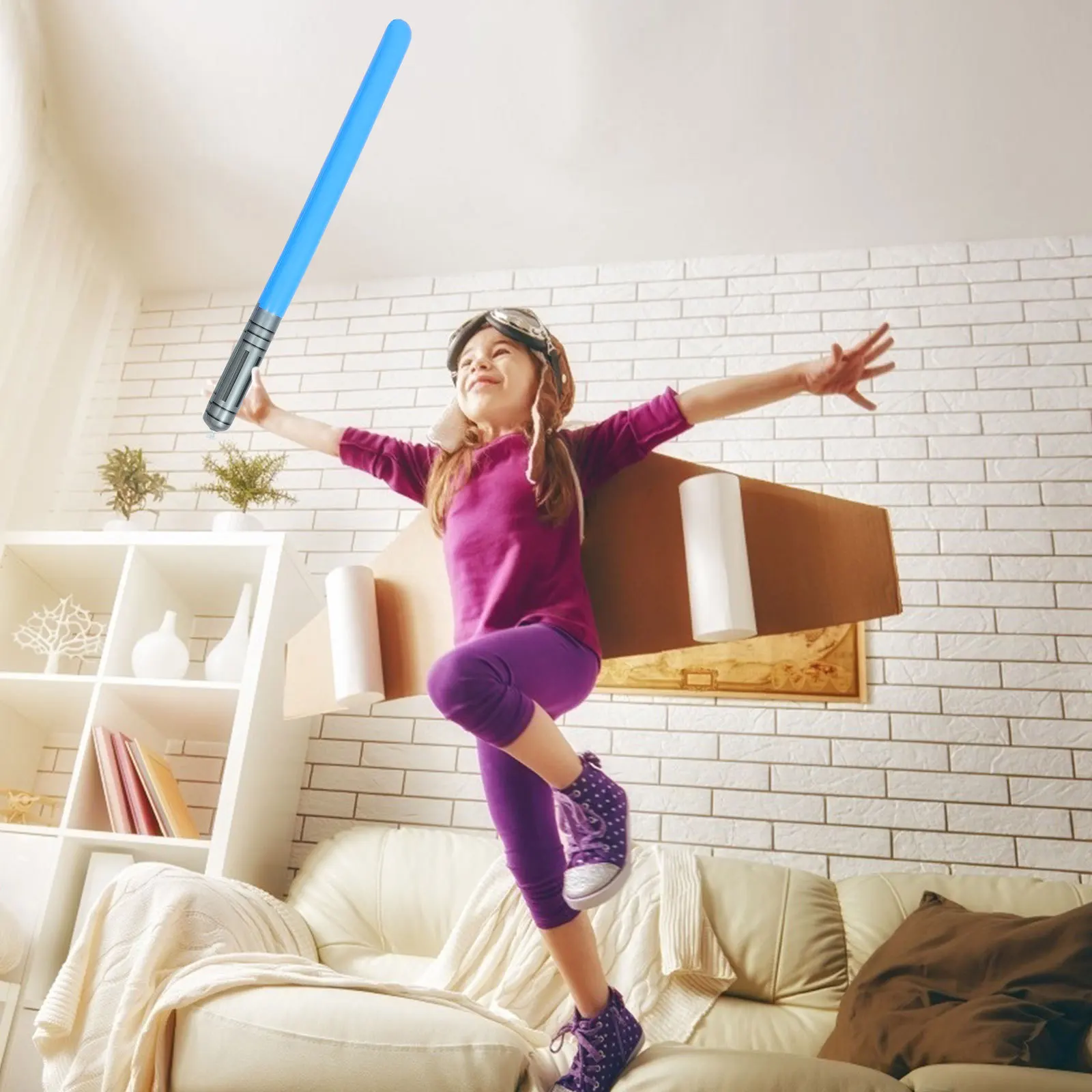 

10pcs Inflatable Light Sword Premium Pvc Durable Kids Long Stick Balloons For Birthday Festival Gift Inflatable Sticks Children