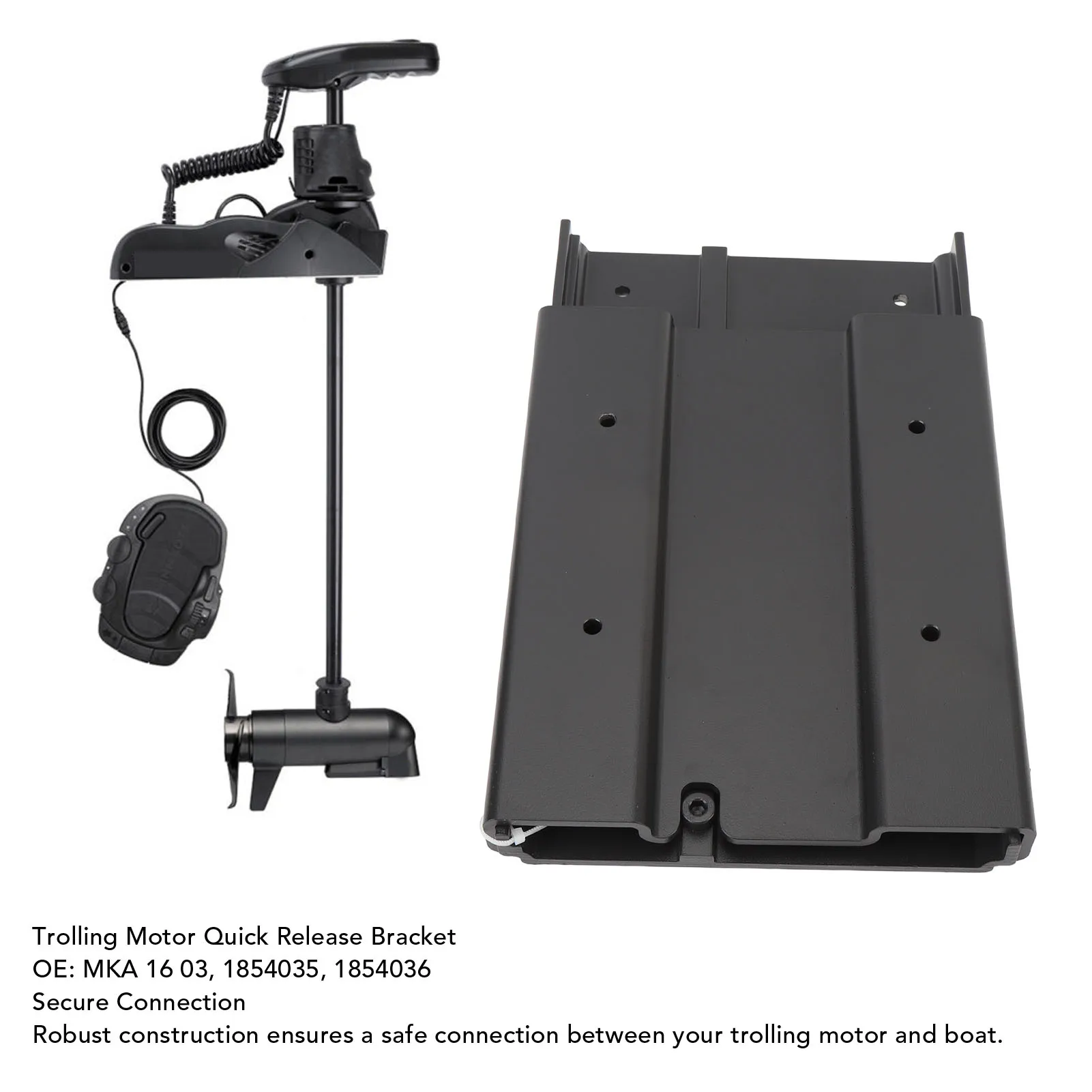 

1854035 Multi Angle Adjustment Hand or Foot Control 30 To 101 Pounds Thrust Robust Trolling Motor Quick Release Mount for Boat