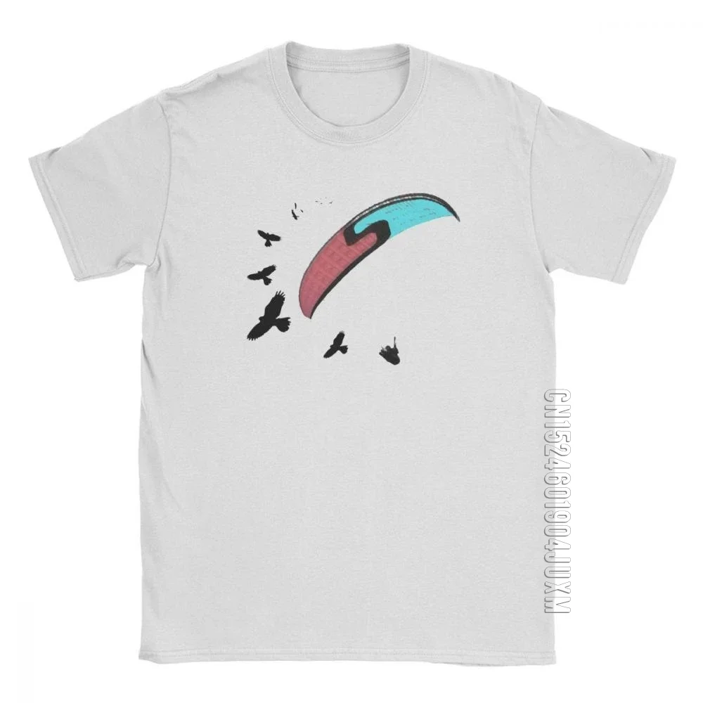 Man's Paragliding With Buzzard T-Shirt Paraglider T-Shirt Novelty Designer Clothing Purified Cotton Birthday Gift T Shirt