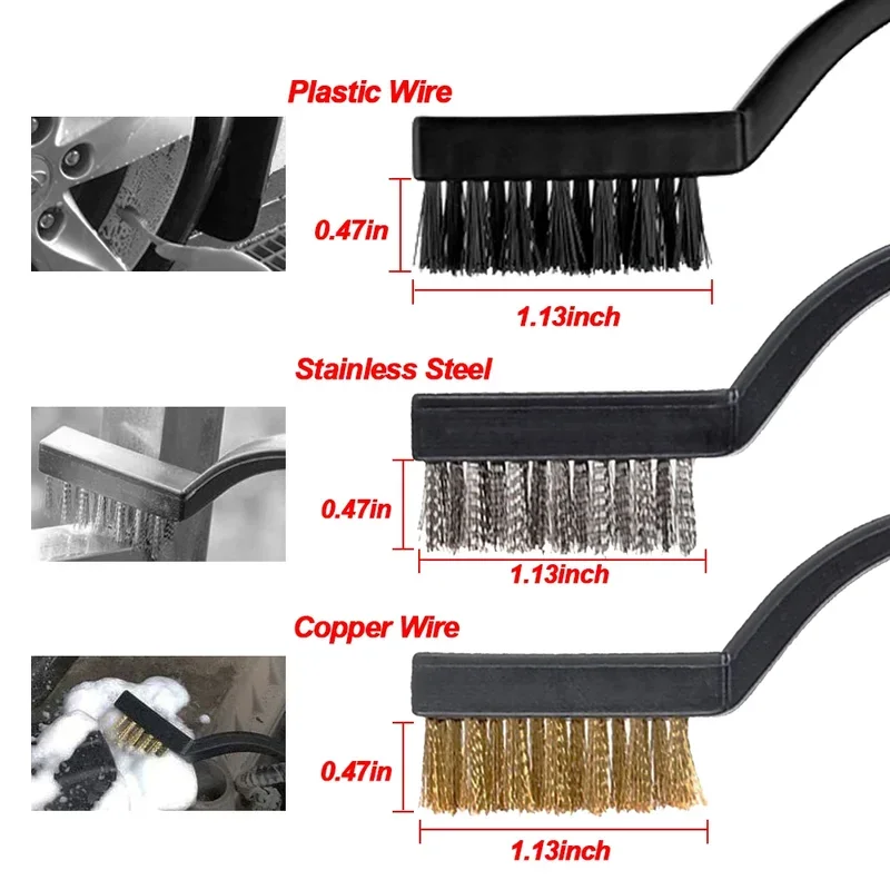 Car Detailing Brush Set - Leather And Air Vent Cleaning Tools For Interior/Exterior Maintenance Car Cleaning Accessories