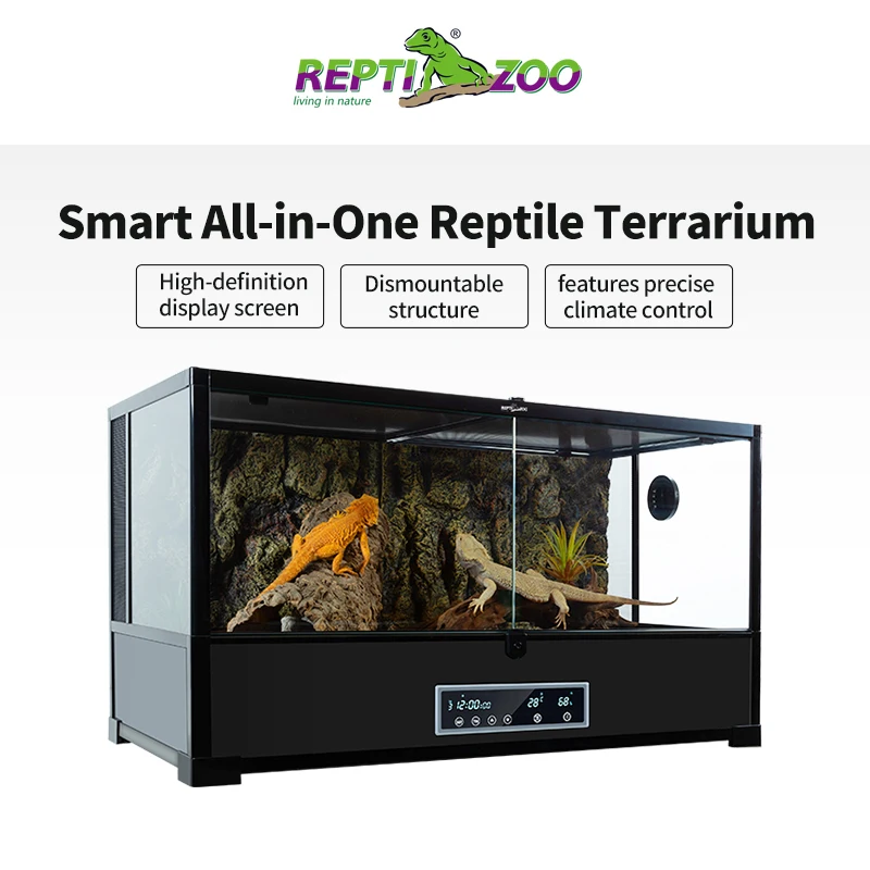 PetJoyZoneSupplier Customized Logo 120 Gallon 4x2x2 Enclosures Climate Temperature Humidity Controlled Glass Reptile Terrarium