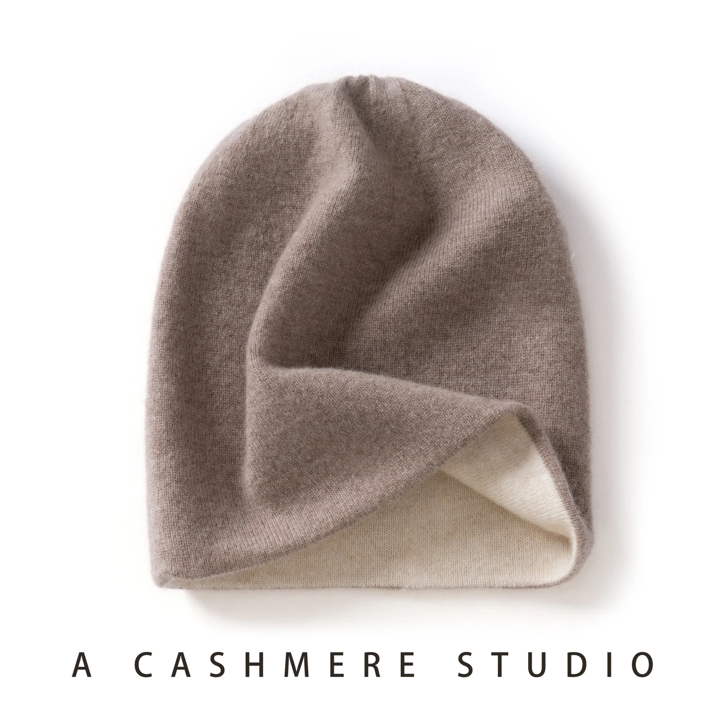 100% Quality Cashmere Beanies Hats Unisex Winter Casual Knitted Seamless Double-Deck Keep Warm Hat Women/Men Solid Cashmere Cap