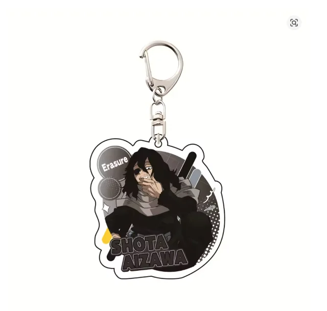 Acrylic Key Buckle for My Hero Academia Shota Aizawa Izuku Midoriya Ochaco Uraraka Anime Peripheral Self-Made Pendant Souvenir view 3