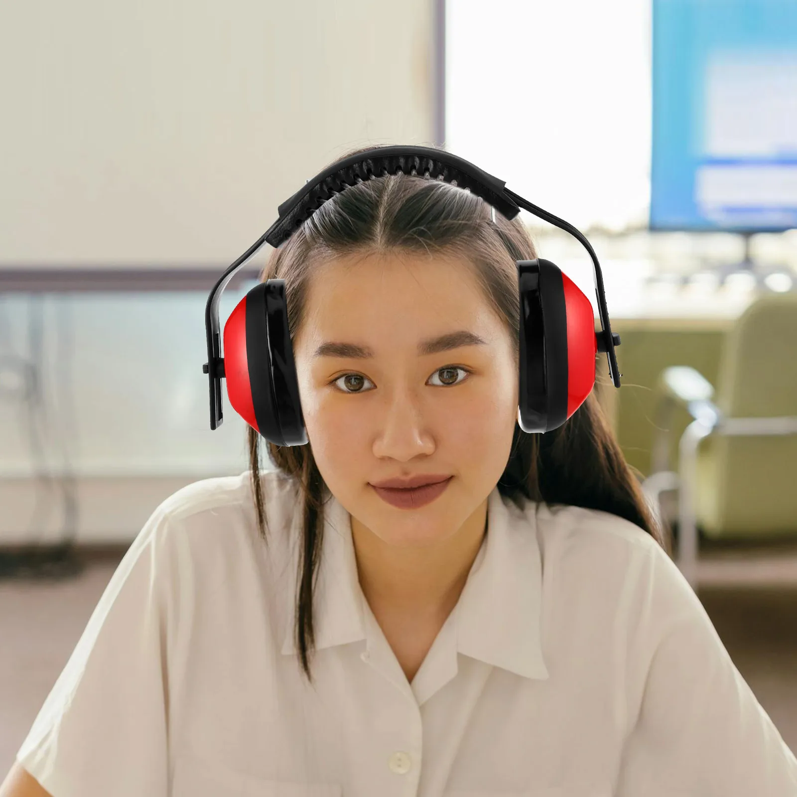 

1 Pair Anti-Noise Ear Muffs Noise Reduction For Dorm Study Work Industrial Safety Electronic Ear Protection Shooting
