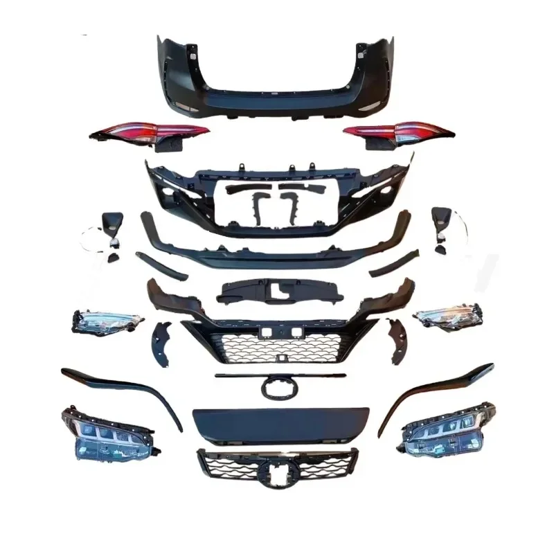 High quality Legender design car bumpers bodykit body kit for Toyota Fortuner 2016-2021 up to Legender with LED Head light