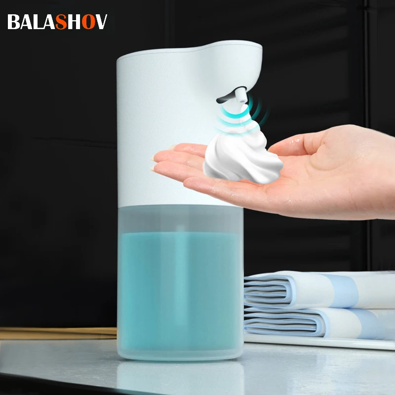 350ml Automatic Inductive Soap Dispenser Foam Washing USB Rechargeable Smart Hand Washing Soap Dispenser Alcohol Spray Dispenser