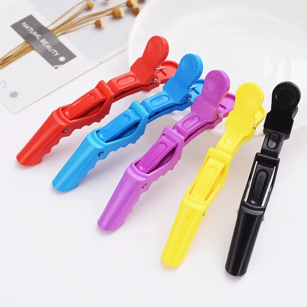 

5PCS Alligator Hair Clip Hairdressing Clamps Plastic Hair Claw Pro Barber Clips for Salon Styling Hairpins Hair Accessories