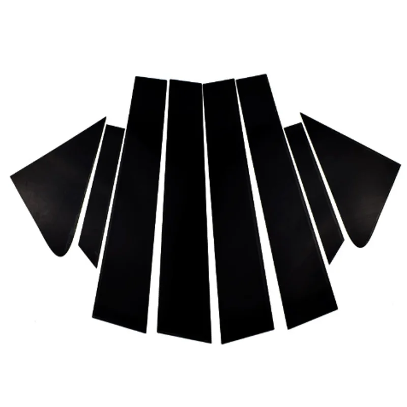 สำหรับ Hyundai solaris/solaris 2สติกเกอร์ติดเสาหน้าต่าง B สีดำมันวาวป้องกันรอยขีดข่วนที่คลุมพื้นผิวกระจก