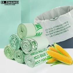 50/100pcs 생분해 성 쓰레기 봉투 옥수수 전분 Compostable 재활용 애완 동물 똥 주방 가정용 분해성 쓰레기 봉투