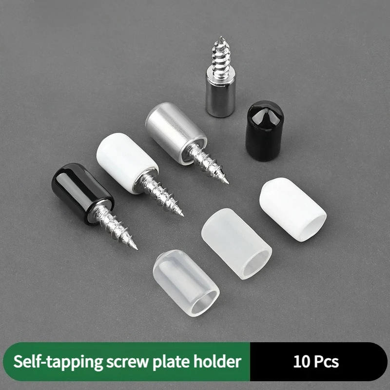 10 Pcs Self-tapping screw cabinet body fixed support partition plate particle nail holder glass accessories shelf nail holder