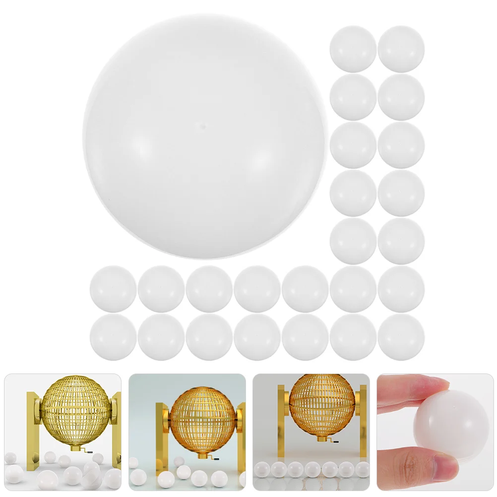 

Mini Lottery Balls Plastic Raffle Drawing Table Tennis Bingo Pong Sphere Game Party Entertainment Advertising Decoration