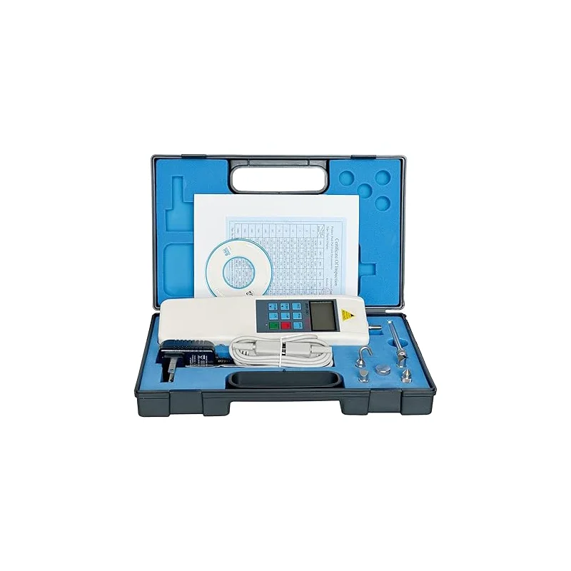 1000N Max Capacity Digital Force Meter High Precision ±0.5% 1N Resolution Heavy-Duty Push Pull Gauge for Industrial Testing