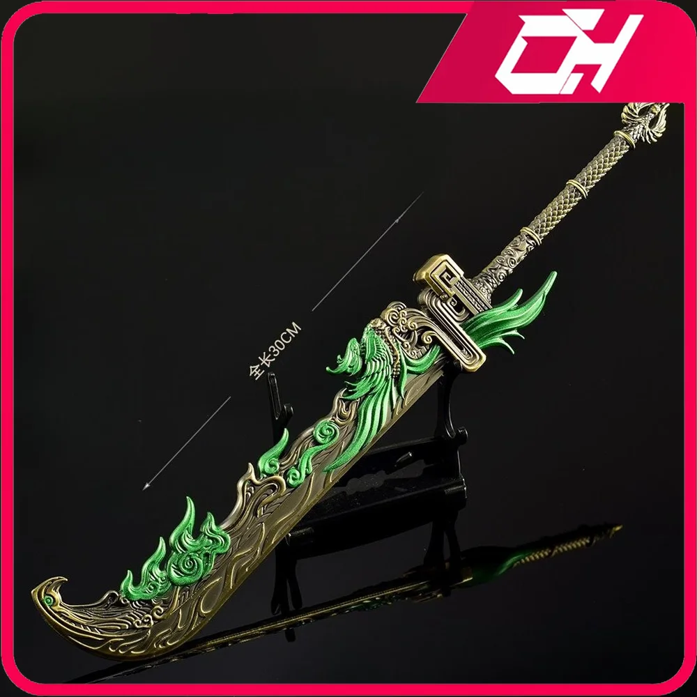 30 cm Longque Broadaxe Naraka: Giochi Bladepoint Modello periferico Figura bambola Decorazione Collezione di giocattoli Decorazioni per la stanza Giocattolo regalo