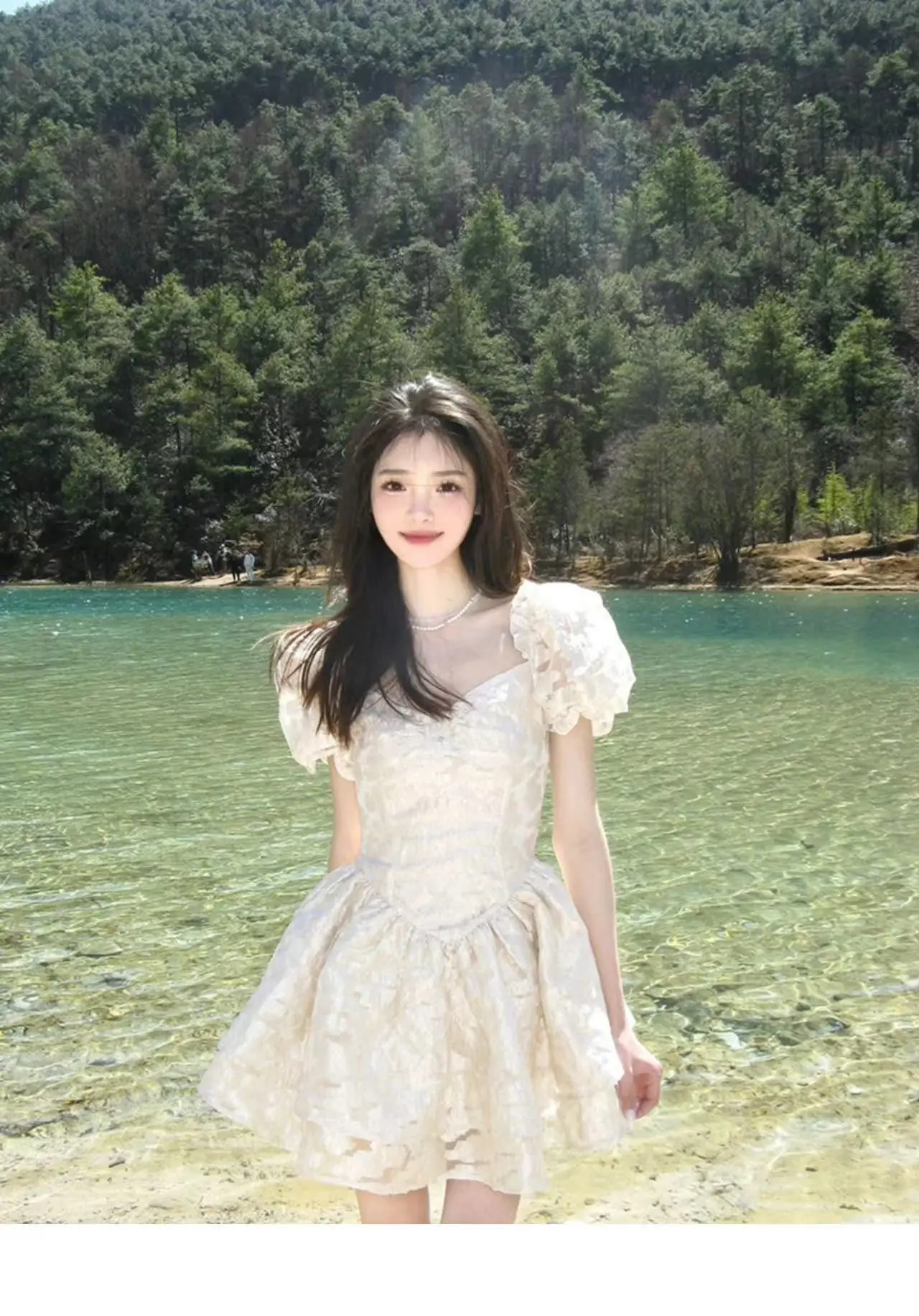 Robes à manches courtes femmes or été Boho imprimé Animal coulant taille haute taille vêtements de plage robes d'été station de vacances